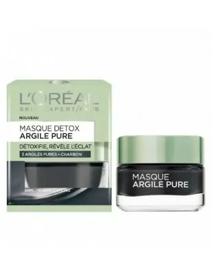 Masque Detox L'Oréal ARGILE PURE+ CHARBON