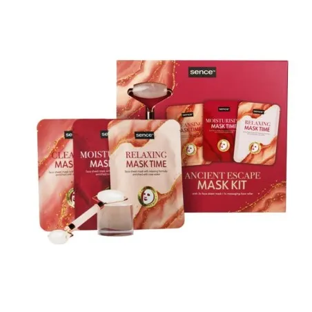 COFFRET SENCE 3 MASQUES AVEC MASSEUR À ROULEAUX