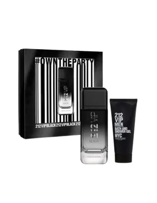 Coffret Eau de Toilette Homme CAROLINA HERRERA  212 VIP MEN BLACK EDT 100ML - CAROLINA HERRERA