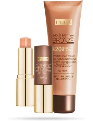 Coffret maquillage PUPA  FOND DE TEINT SPF50 + BRONZER