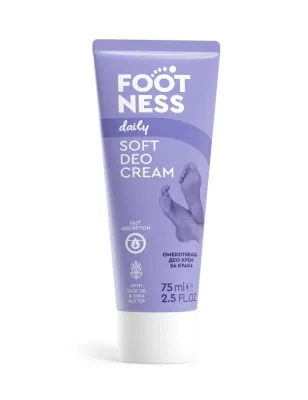 DÉO-CRÈME ADOUCISSANTE FOOTNESS 75 ML - Footness