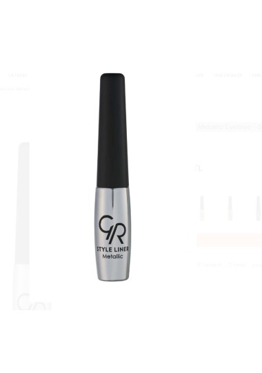 Eyeliner Golden Rose  STYLE LINER METALLIC EYELINER 07 SILVER - Golden Rose