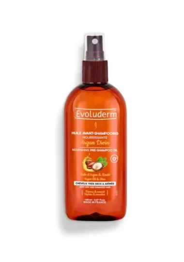 EVOLUDERM HUILE AVANT-SHAMPOING NOURRISSANTE ARGAN DIVIN 150 ML - evoluderm